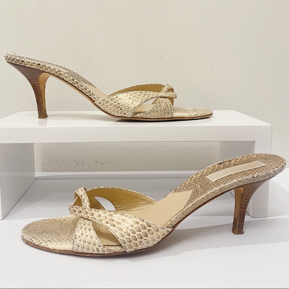 Michael Kors Collection Italy Python Snakeskin Mu… - image 1